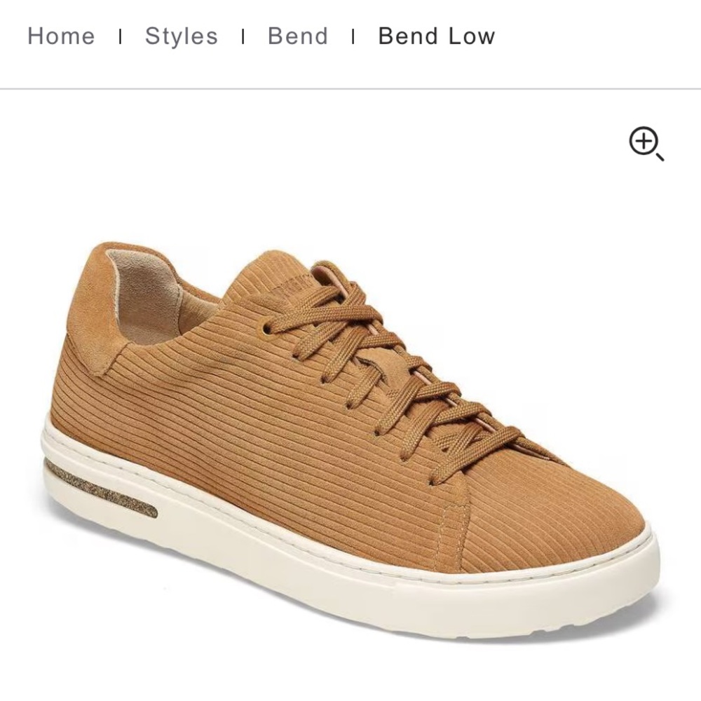 Birkenstock Bend Low Women's Corduroy Lace-Up Sneaker in Tan